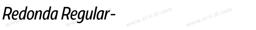 Redonda Regular字体转换